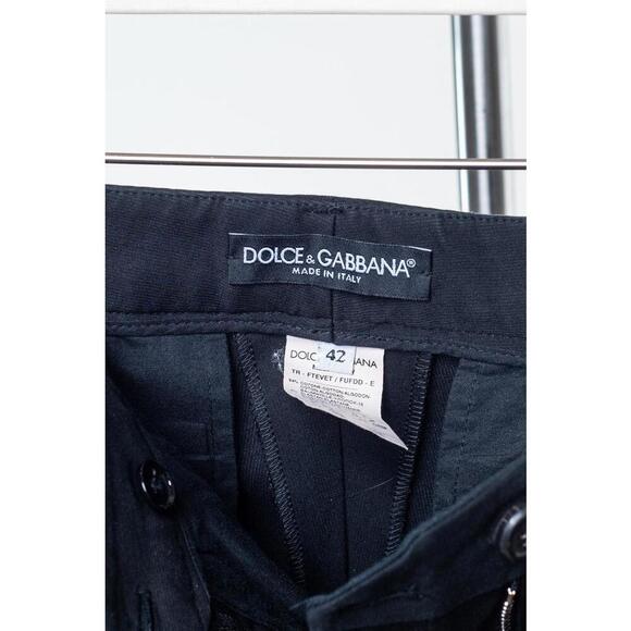 Dolce & Gabbana Black Tailored Cord Pant - Picture 4 of 5